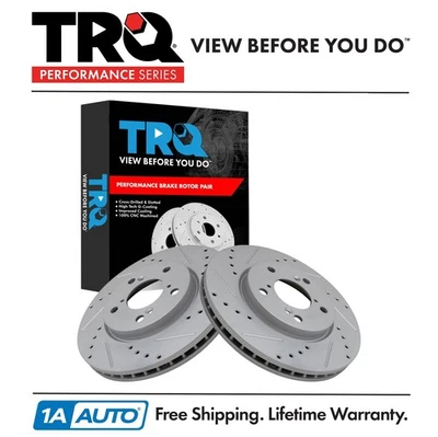 Juego de rotores de freno delanteros TRQ para Honda Odyssey 2005-2010 Foto 1 de 4