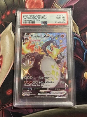Charizard VMAX SV107/SV122 Shining Fates: Shiny Vault PSA10 Gem Mint - Image 1 of 2