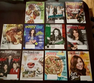 Lot 11 Magazines RAECHEL RAY EVERYDAY 2017 - 2019 Cooking Holiday Italian + More - Image 1 of 4