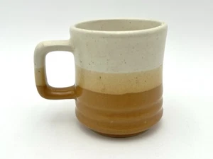 Vintage Stoneware Cream Tan Mug Cup From Taiwan - Picture 1 of 6