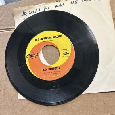 Glen Campbell Spanish Shades/The Universal Soldier CAPITOL Records 45 - Image 1 of 4