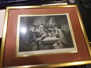 19th Century Engraving “Words of Comfort” Thomas Fared 1865 - Picture 1 of 5