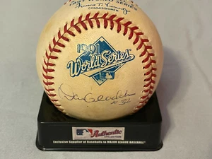 Dan Gladden Minnesota Twins Firmado a Mano Oficial 1991 Serie Mundial Béisbol Certificado de Autenticidad - Imagen 1 de 5