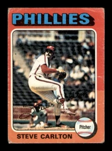 1975 Topps Set Break # 185 Steve Carlton BAJA CALIDAD *tarjetas OBG* - Imagen 1 de 2