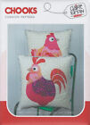 Chooks by Claire Turpin ~ Applikation Kissen Muster ~ Hühnerhahn Henne Quilt
