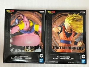 Dragon Ball Z MATCH MAKERS Majin Buu VS Super Saiyan 3 Son Goku set BANPREST Nuevo - Imagen 1 de 6