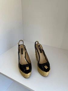 Vintage ESPADRILLES DOLCE & GABBANA LEATHER FOR FEMALE - Picture 1 of 8