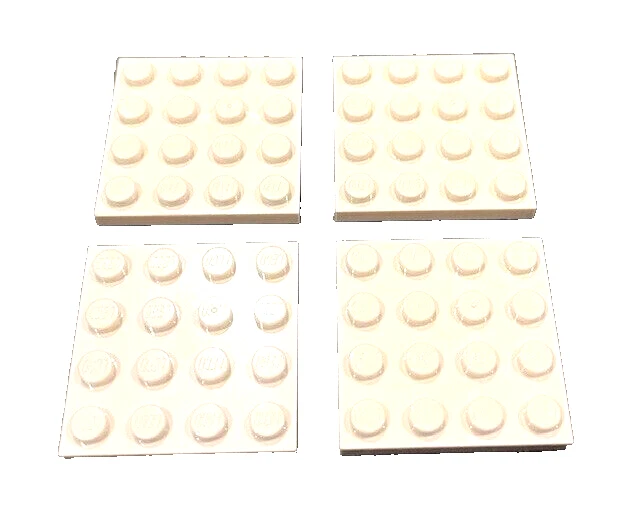 4 x LEGO® 3031 City,Basic,Bau-Platten in 4 x 4 weiss wie abgebildet. Neuware - Bild 1 von 1