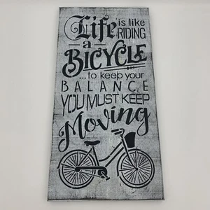 Wall Decor Quote Wooden Plaque Motivational Quote 18” x 9” Positive Words - Picture 1 of 6