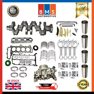 LAND ROVER JAGUAR 2.0 DIESEL 204DTA CRANKSHAFT WITH ENGINE REBUILD KIT BRAND NEW - Picture 1 of 16