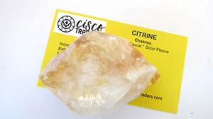 Citrin Spitze 60 mm 3,6 Unzen Reichtum Wohlstand Reiki Heilung Kristall geistige Klarheit - Bild 1 von 1
