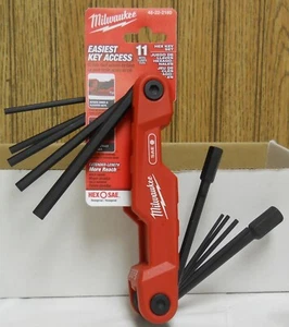 Milwaukee Tool 48-22-2180 Electrician's 11 Key Folding Hex Key Set - Picture 1 of 1