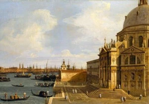 Canaletto Venice Santa Maria della Salute Wall Art Poster Print Picture A3 A4 A5 - Picture 1 of 6
