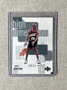 1996-97 Upper Deck Basketball Insert HIGH DIMENSIONS #HD2 Gary Payton /2000 - Picture 1 of 5