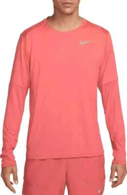 Nike Dri-FIT Element Running Long Sleeve Crew Top Adobe DD4754-655 Men's NEW - Image 1 of 4