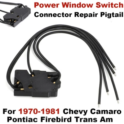 For 1970-1981 Camaro Pontiac Power Window Switch Connector Repair Wire Firebird - Imagem 1 de 4
