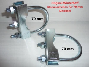 70mm Schelle Stützradhalter Stützradschelle Rohrdeichselhalter Klemmschelle RUND - Bild 1 von 1