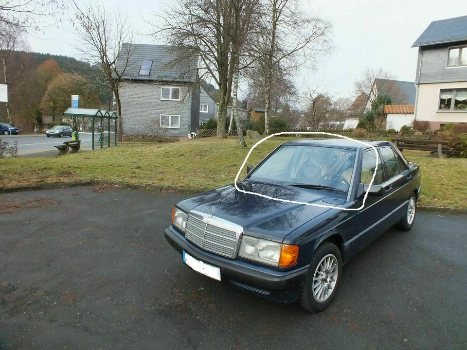 1991 Mercedes W201 BLAU 199800 Km H-Kenn. Möglich manuell Top Zustand 190 Diesel - Bild 1 von 4