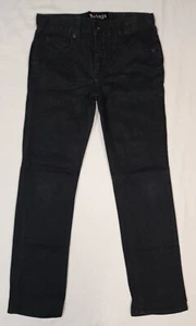 GUESS KIDS BOY MCCRAE REGULAR SLIM BLACK JEANS DENIM ADJUSTABLE WAIST SIZE 8 - Picture 1 of 8