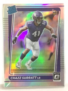 2021 OPTIC CHAZZ SURRATT HOLO REFRACTOR PRIZM RATED ROOKIE #280 VIKINGS MSK - Picture 1 of 2