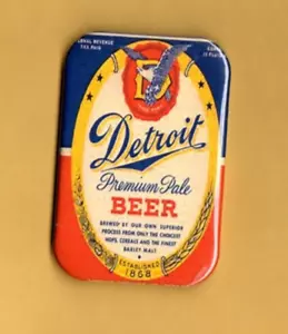 DETROIT BIER KÜHLSCHRANKMAGNET 2""X3"" MIT ABGERUNDETER ECKE - Bild 1 von 2