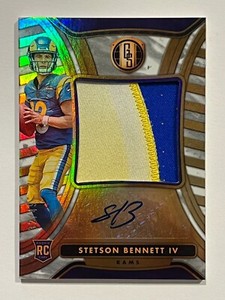 STETSON BENNETT IV 2023 Panini Gold Standard Rookie Jersey Auto Jumbo 32/49 RAMS