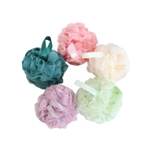 5Pcs Shower Sponges Exfoliating Sponge Body Scrubber Pouf Mesh Pouf Bath Sponge - Picture 1 of 11