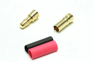 3,5mm Goldstecker 5 Paar mit Schrumpfschlauch - Imagen 1 de 1