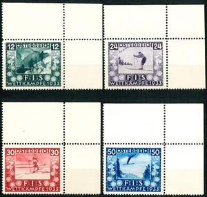 AUSTRIA OLD STAMPS 1933 F.I.S (Frederation international de SKI) - MNH - Picture 1 of 2