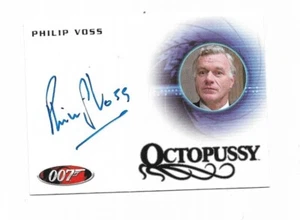 2014 James Bond Archives ~Autoraph Card ~A244 Philip Voss ~also DR Who - Picture 1 of 1