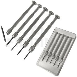 WATCHMAKERS WATCH SCREWDRIVER SET OF 5 REPAIR SERVICE TOOL NEW - Picture 1 of 7