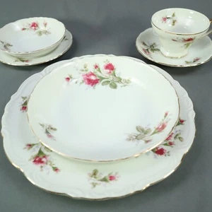 Old Rose by Ucagco China Set 6 Piece Place Setting - Picture 1 of 11