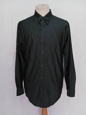 NwoT. Armani Exchange A/X Snap Button Black Polyester Men's Casual Shirt M - Image 1 of 4