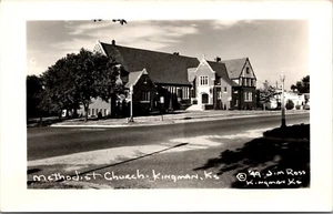 Methodist Church Kingman Kansas Postcard - Picture 1 of 2
