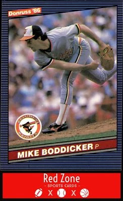 1986 Donruss - #47 Mike Boddicker NM Set Break. - Image 1 of 2
