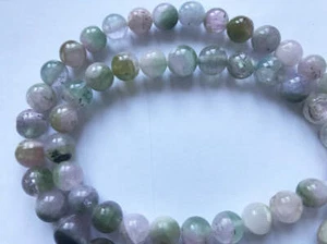 200ct Beautiful Bi colour smooth round Tourmaline beads string T103 - Picture 1 of 1