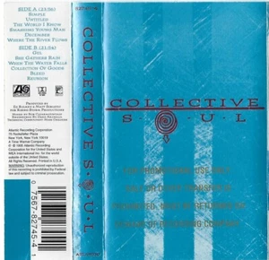 RARE Promotional Copy Collective Soul Cassette 1995 Atlantic Self Titled LYRICS - Picture 1 of 5