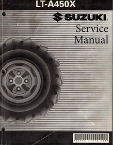 Manual de reparación/servicio al propietario/concesionario Suzuki original fabricante de equipos originales LT-A450X King Quad - Imagen 1 de 2