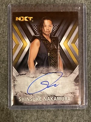 2017 Topps WWE NXT Shinsuke Nakamura Autograph Card On Card Auto - Image 1 of 2