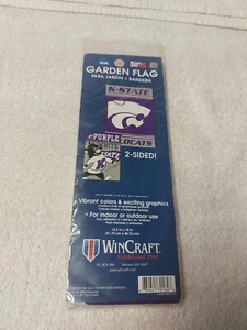 NEW K State NCAA Official Garden Yard Banner Flag Indoor Outdoor 2-Sided 12"×18" - Picture 1 of 5