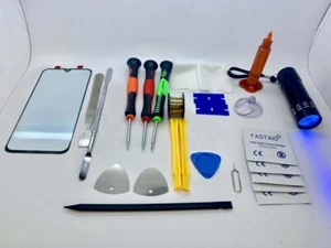 Displayglas Reparaturstücke und Werkzeuge Set für Samsung Galaxy A40, Kleber, Taschenlampe - Bild 1 von 1