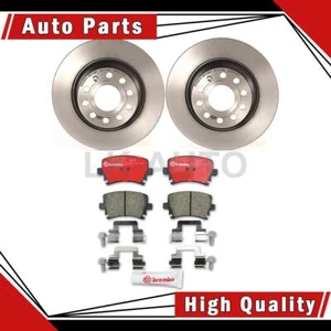3 Rear Brake Pad Set Brake Rotors Fits Audi A3 2.0L Audi A3 Quattro 2.0L 3.2L - Picture 1 of 8