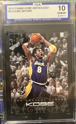 2012 Panini #53 (RARE)Kobe Bryant Anthology🔥🔥🔥🔥🔥🔥🔥🔥ISA 10 - Image 1 of 4