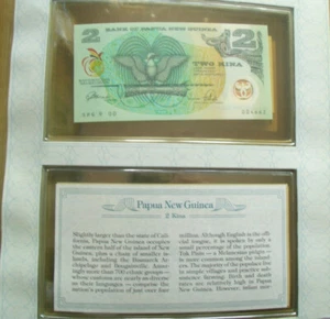 *Most Treasured Banknotes Papua New Guinea 1991 2 Kina  P-12 UNC Low 004662 - Picture 1 of 3