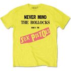 The Sex Pistols NMTB Original Album T-Shirt Yellow New