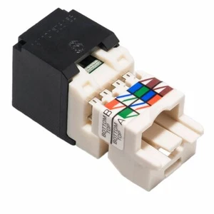 Panduit CJ688TPBL Mini-Com® TX6™ PLUS TP Style UTP Jack Module, Black (Qty 2) - Picture 1 of 5