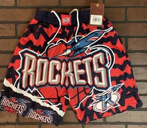HOUSTON ROCKETS Mitchell & Ness Jumbotron 2.0 Sublimated Basketball Shorts ~New~ - Picture 1 of 6