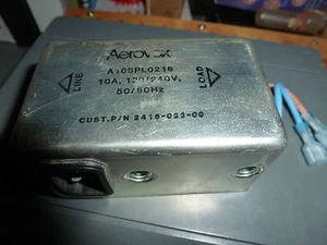 Filtro de línea Aerovox 120/250VAC 10A 50/60Hz - Imagen 1 de 4