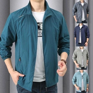 Functional Mens Windbreaker Coat Suitable for Various Outdoor Activities - Picture 1 of 20