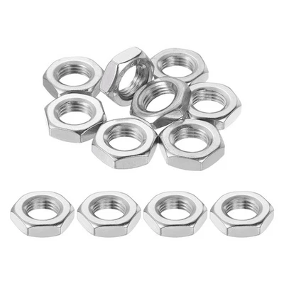 12 Stück M14x1.5 Stahl Sechskantmuttern 22mm / 0.87" Breite 7mm / 0.28" Höhe - Bild 1 von 4